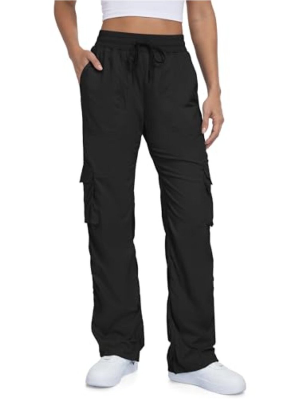 Lightweight Cargo Dance Studio Pants with Ruching, Cinchable Hems, Yoga